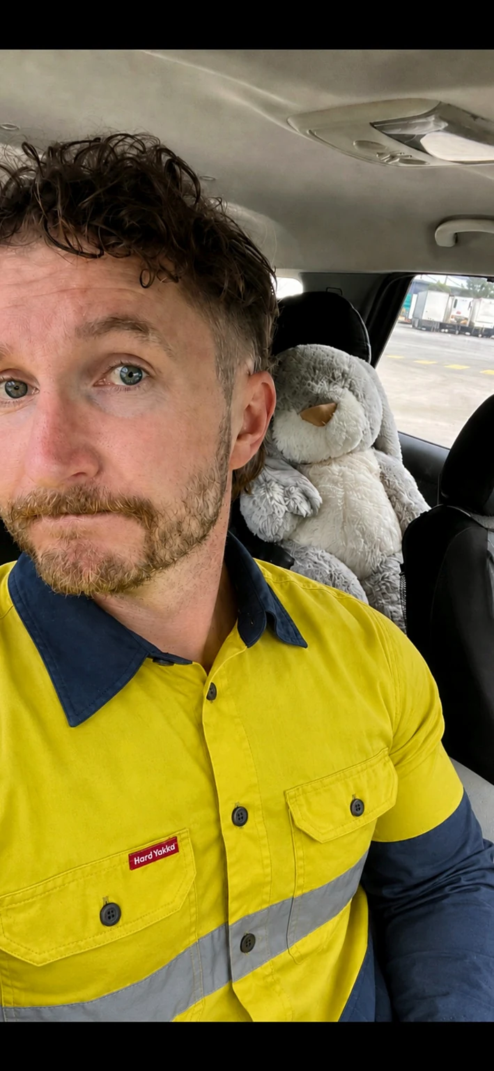 Jez in high vis