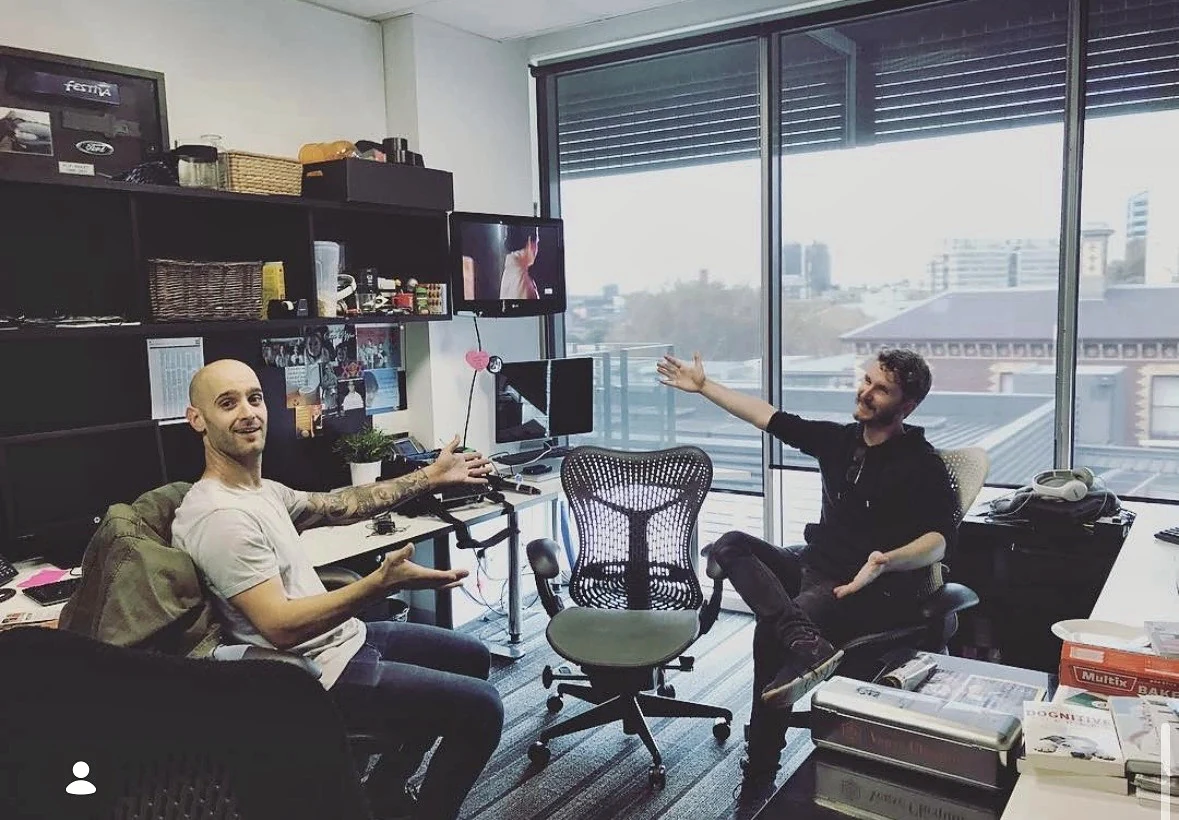 Jez in a production meeting